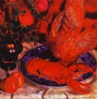 Kustodiev, Boris - Still-Life with Pheasant
